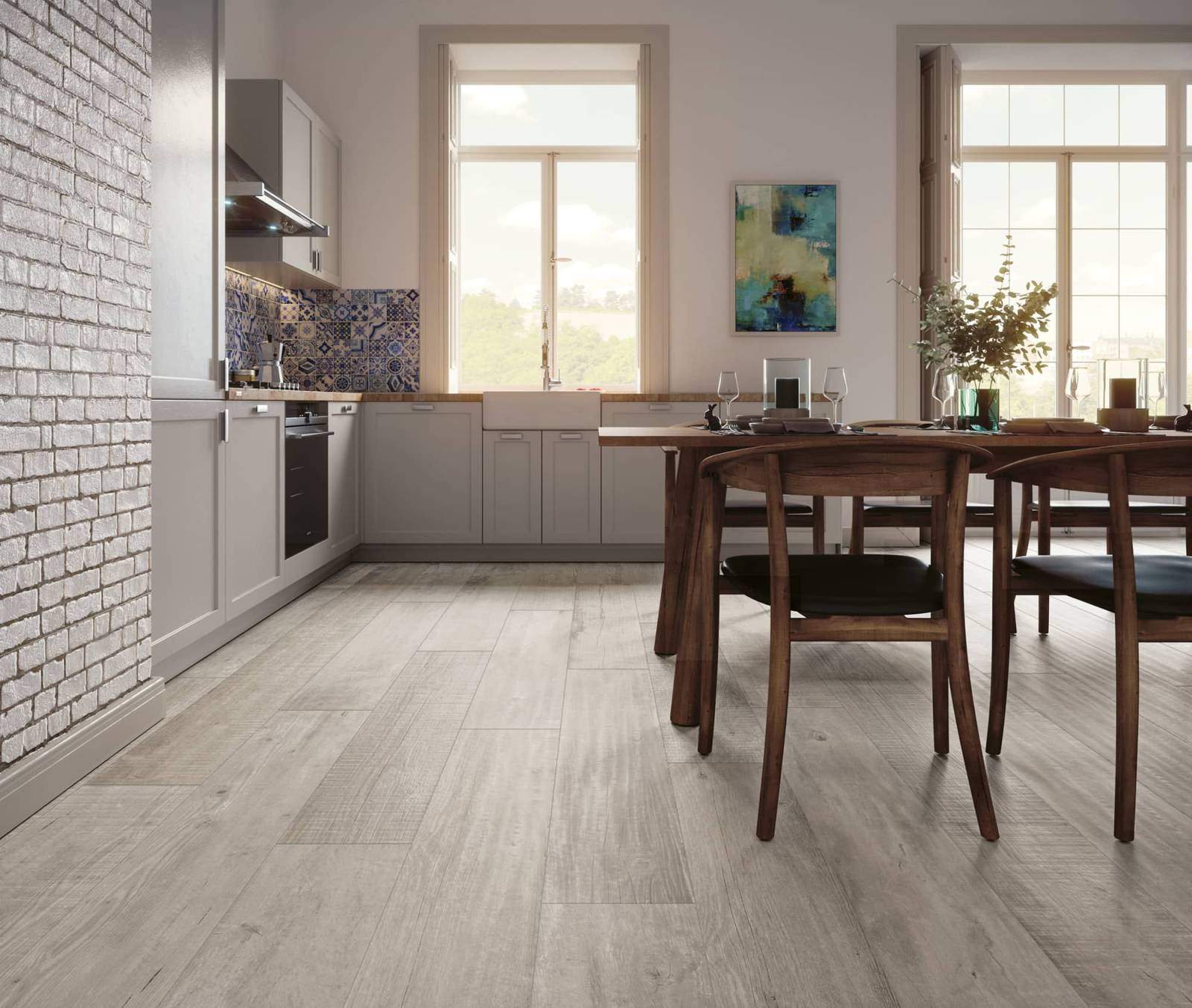 Carrelage de cuisine effet bois pour habiller vos sols et murs à Uzès dans le Gard