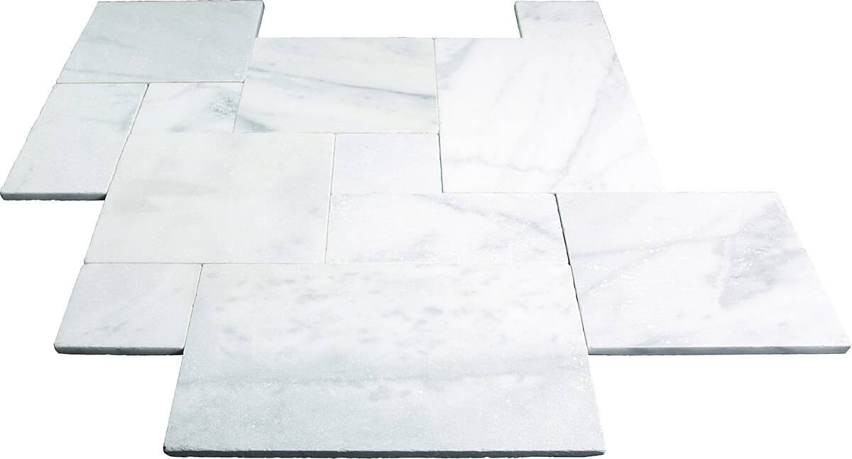 DALLAGE EN MARBRE BLANC - pour intérieur comme extérieur dans le Gard
