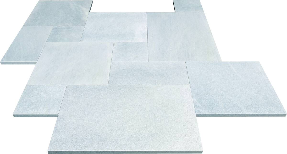 DALLAGE DE MARBRE BLEU - sablé brossé pour vos projets intérieurs et extérieurs à Uzès dans le Gard