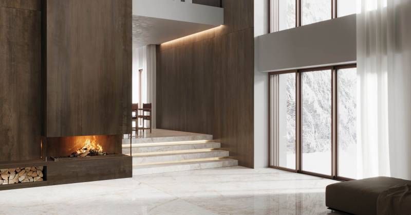 Carrelage grand format 160x320cm intérieur et extérieur - Uzès dans le Gard