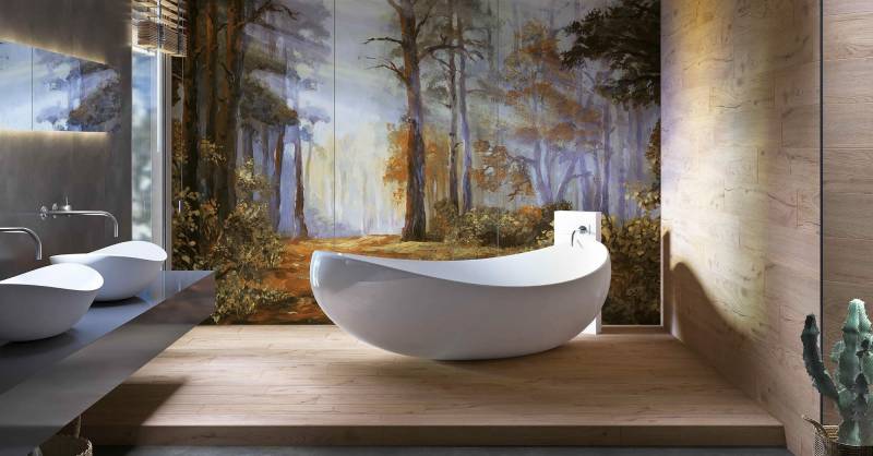 Vente de carrelage panneau mural floral XXL en plusieurs dimensions à Uzès dans le Gard