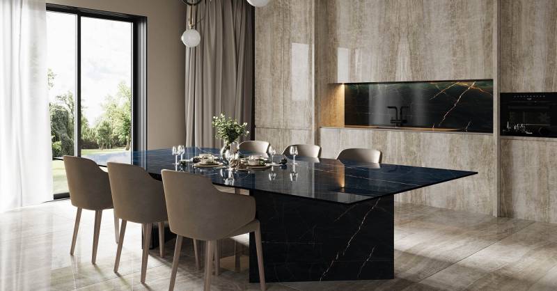 Carrelage grand format 83x323cm mural pour cuisine et salle de bain - Uzès dans le Gard