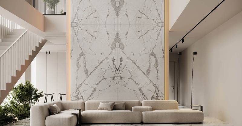 Carrelage grand format 83x323cm mural pour cuisine et salle de bain - Uzès dans le Gard