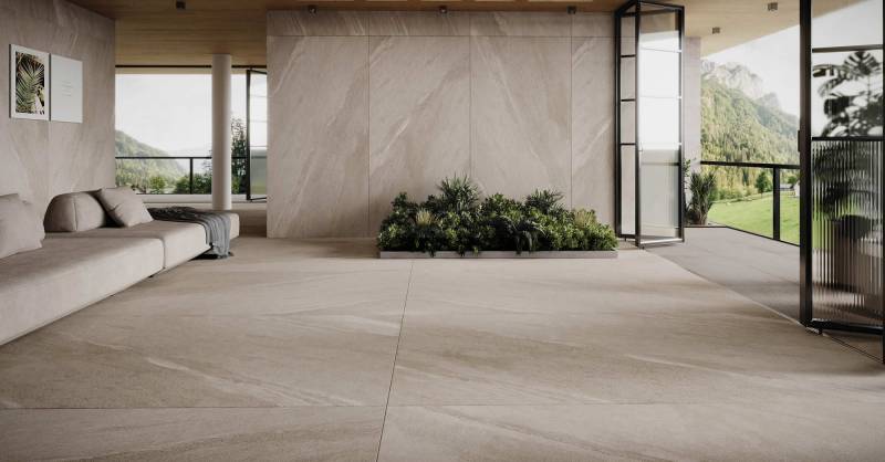 Carrelage grand format XXL / grande taille pour pièce d'intérieur à Uzès dans le Gard