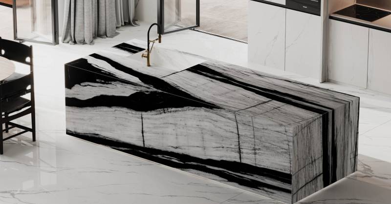 Carrelage grand format 83x323cm mural pour cuisine et salle de bain - Uzès dans le Gard