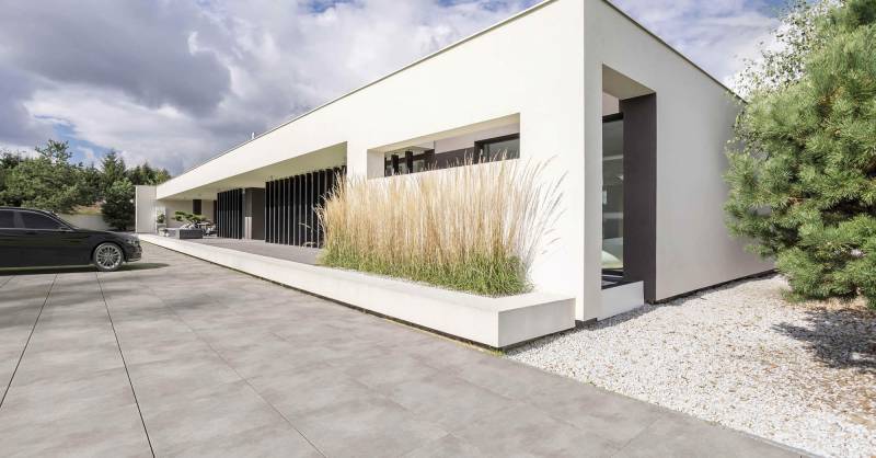 Carrelage extérieur antidérapant effet béton R12   - Alès proche d'Uzès dans le Gard